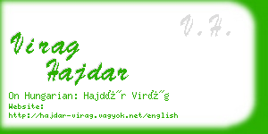 virag hajdar business card